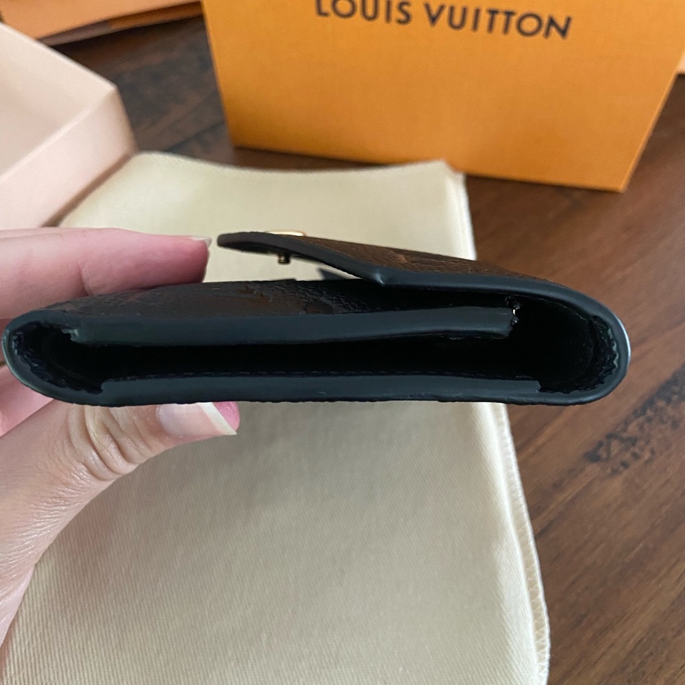 Louis Vuitton Victorine Black Embossed Monogram Wallet - Picture 9 of 16